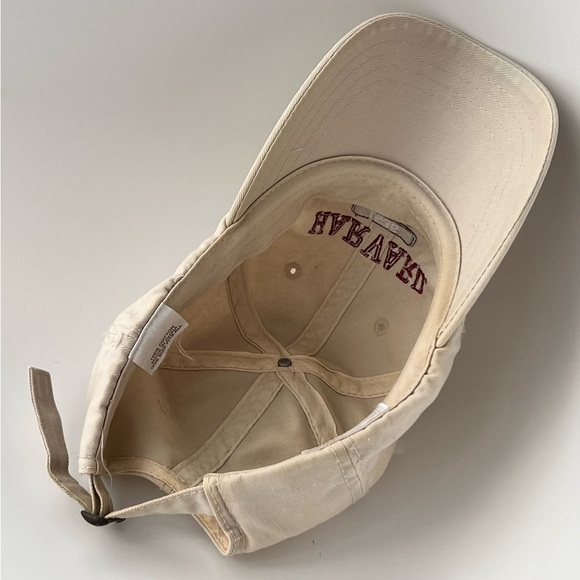 Harvard University Hat Cap Strap Back harvard Coop Adjustable Beige Embroidered - Picture 14 of 16